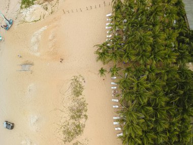 Canoa Quebrada, Ceara hava manzara plaj - Brezilya