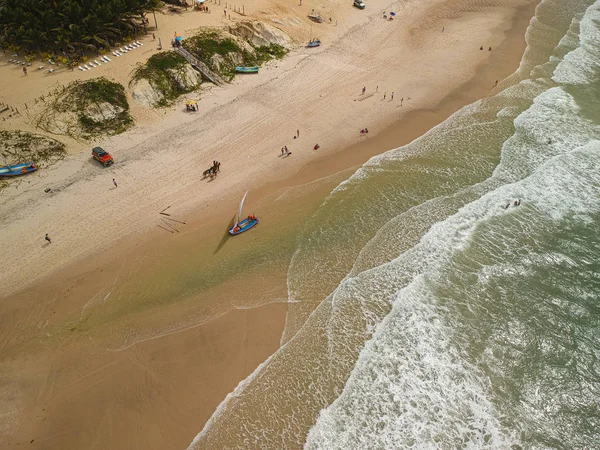 Canoa Quebrada, Ceara hava manzara plaj - Brezilya