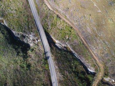 Brezilya otoyolunun havadan görünümü, Minas Gerais Eyaleti