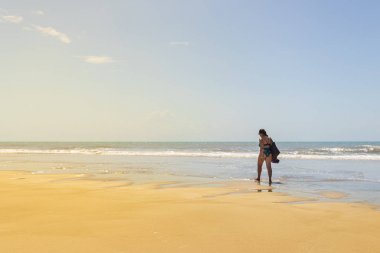 Morro Branco manzara plaj, Ceara - Brezilya