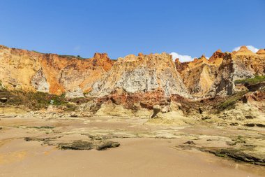Morro Branco manzara plaj, Ceara - Brezilya