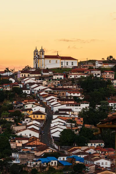 Şehir manzarası Ouro Preto, Brezilya, MG, tarihi Brezilya şehri.