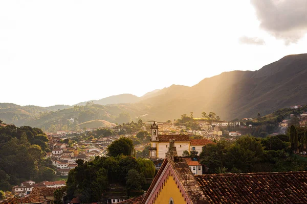 Τοπίο Της Πόλης Ouro Preto Βραζιλία Ιστορική Πόλη Της Βραζιλίας — Φωτογραφία Αρχείου