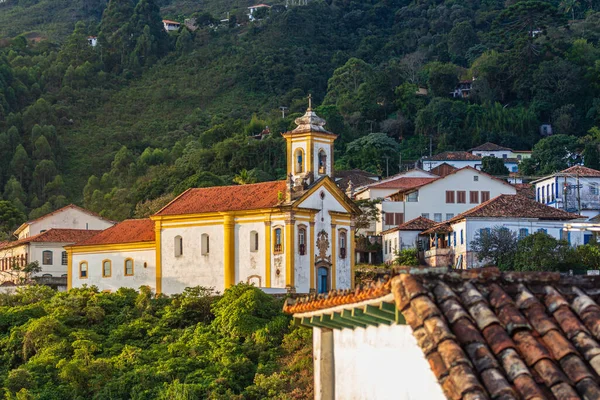 Şehir manzarası Ouro Preto, Brezilya, MG, tarihi Brezilya şehri.