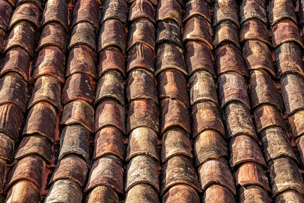 Textura Azulejos Arcilla Roja Época Colonial Brasileña Ouro Preto Brasil — Foto de Stock