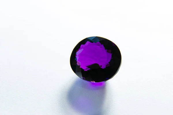 Macro Close Corte Ametista Roxo Gem — Fotografia de Stock