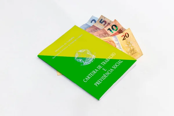 Carte Travail Brésilienne Verte Jaune Image En Vente