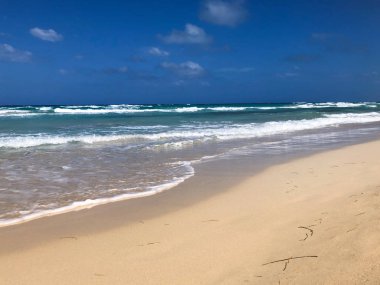Rüzgarlı ve bulutlu gün Santa Maria Playa (Playas del Este)