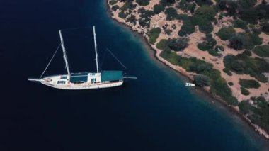 Dan yukarıda güzel Yelkenli ve Adası, Türkiye görüntüleme