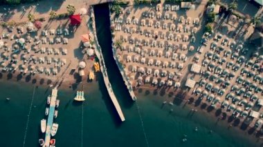 Drone uçuş beach, Türkiye'nin altında