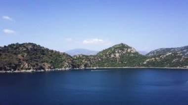 Drone Marmaris Körfezi, Türkiye'nin panoramik görünümü