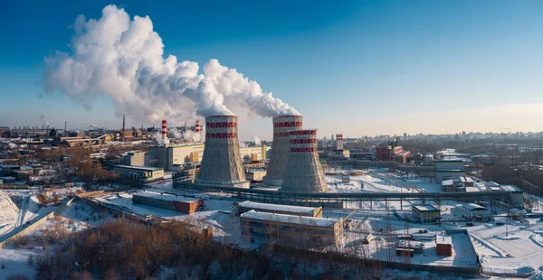 Chelyabinsk üretim bölgesinin havadan panoramik görünümü; kenan ındas