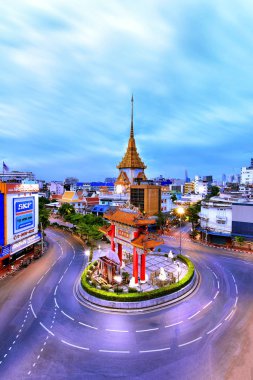 Çin Mahallesi, Bangkok Tayland-Mayıs 17: Gece Yaowarat kapıda China Town Yaowarat Road Bangkok Bangkok Tayland at üzerinde Mayıs, 2017