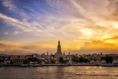 Wat Arun Tapınağı Landmark Bangkok Tayland.