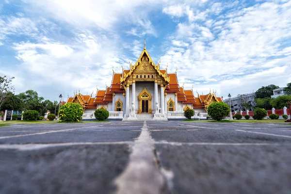 Arquitectura Tradicional Tailandesa Wat Benchamabopitr Temple Landmark Bangkok Tailandia — Foto de Stock