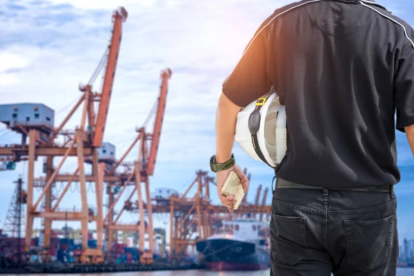 mühendis ve ulaşım bağlantı noktası ithalat ihracat arka plan