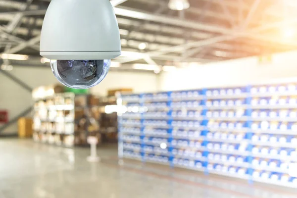 Cámara Seguridad 360 Grados Con Sistema Nube Cámara Cctv Almacén — Foto de Stock