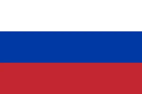 Vlag van Russisch. Vector. Verhoudingen en kleuren worden waargenomen. — Stockvector