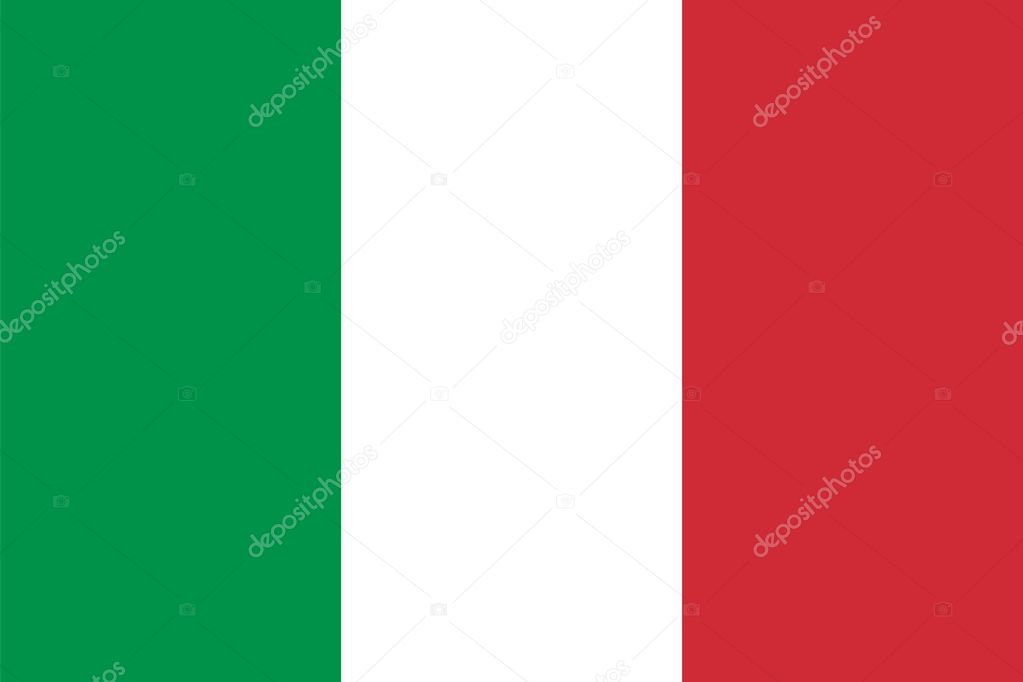 Flag Of Italian. Vector. Ratios and colors are observed.