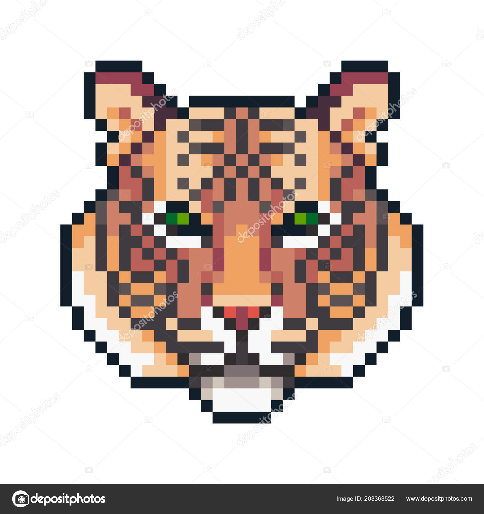 Featured image of post Pixel Art Grid Tiger / Easily create sprites and other retro style images with this drawing application.