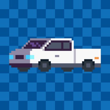 Piksel sanat kamyonet araç simgesini.