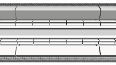 kurgu simmetrical arka plan doku, silindir ve dikdörtgenler.