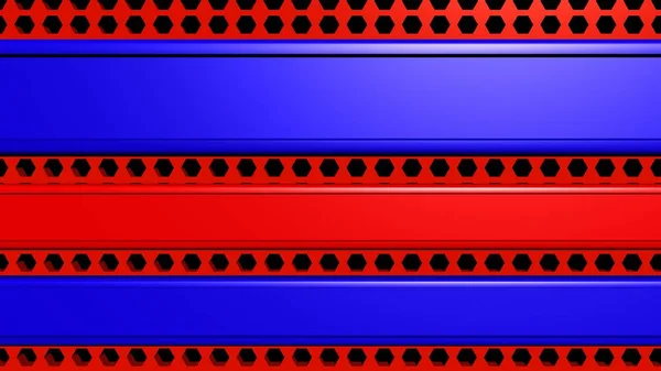 abstract background with red blue banners and gengons.
