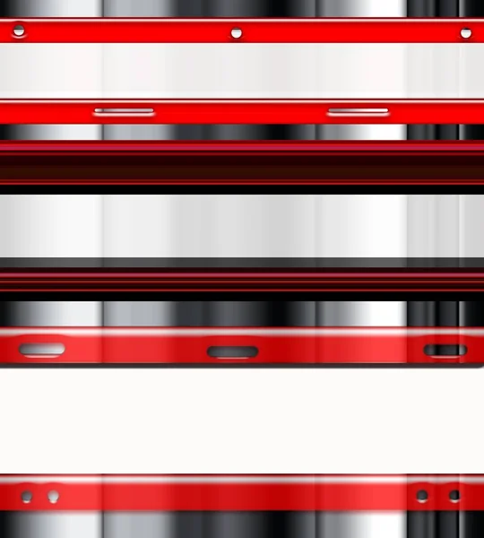 Современный Красный Серый Фон Прозрачными Баннерами — стоковое фото