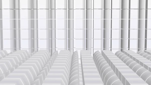 Abstrato Fundo Branco Com Formas Arredondadas Estampadas Chão Parede — Fotografia de Stock