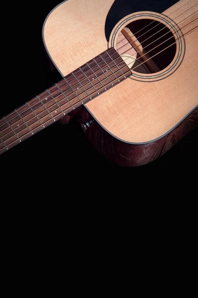Akustik Gitarı Kapat — Stok fotoğraf