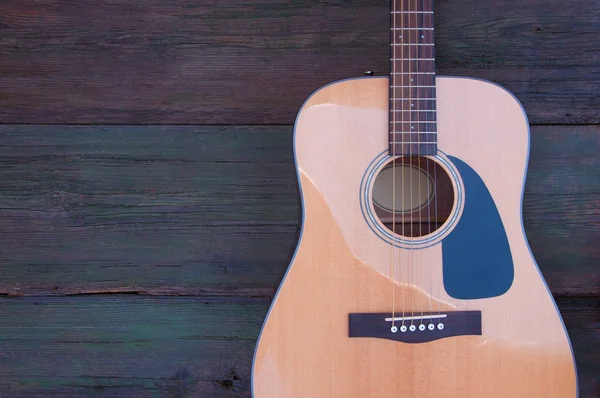 Akustik Gitarı Kapat — Stok fotoğraf