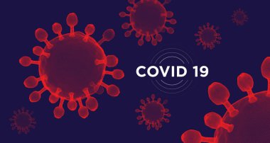 Virüs sancak kavramları. Renkli grafik varyantlar. Coronavirus. COVID-19