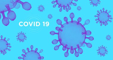 Virüs sancak kavramları. Renkli grafik varyantlar. Coronavirus. COVID-19