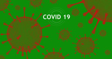 Virüs sancak kavramları. Renkli grafik varyantlar. Coronavirus. COVID-19