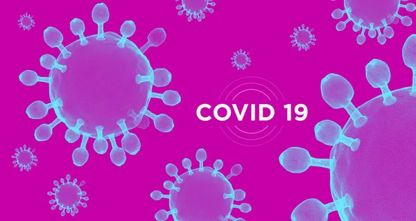 Concezioni Banner Virus Varianti Grafiche Colori Coronavirus Covid — Foto Stock