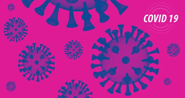 Virus Banner Conceptions Color Graphic Variants Coronavirus Covid — Stock Photo, Image