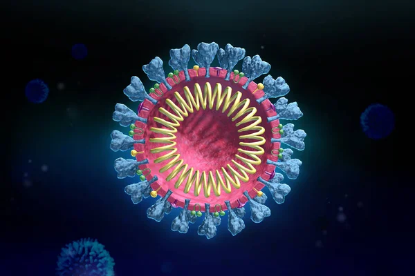 Infecția Virusul Închide Modelul Structurii Tapet Medical Vedere Microscopică Virusului — Fotografie, imagine de stoc