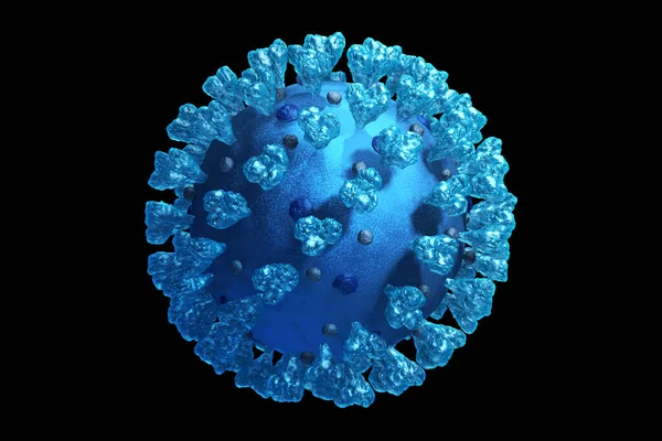 Infección Por Coronavirus Cerca Aislada Sobre Fondo Negro Fondo Pantalla — Foto de Stock