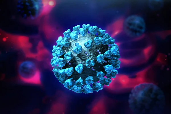 Gruselige Virusinfektionen Aus Nächster Nähe Tapete Zur Medizinischen Illustration Von lizenzfreie Stockbilder