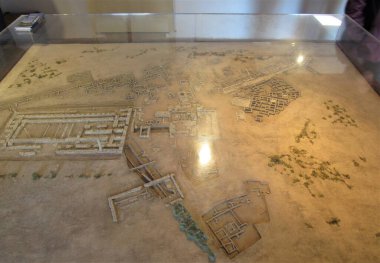 Yunanistan 'ın Samos adasındaki Heraion of Samos tapınağındaki harabeler