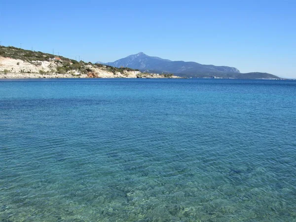 그리스 섬에서 가져온 너머의 — 스톡 사진