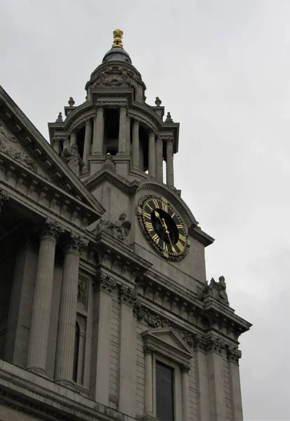 Vue Cathédrale Saint Paul Londres Angleterre Par Temps Nuageux — Photo