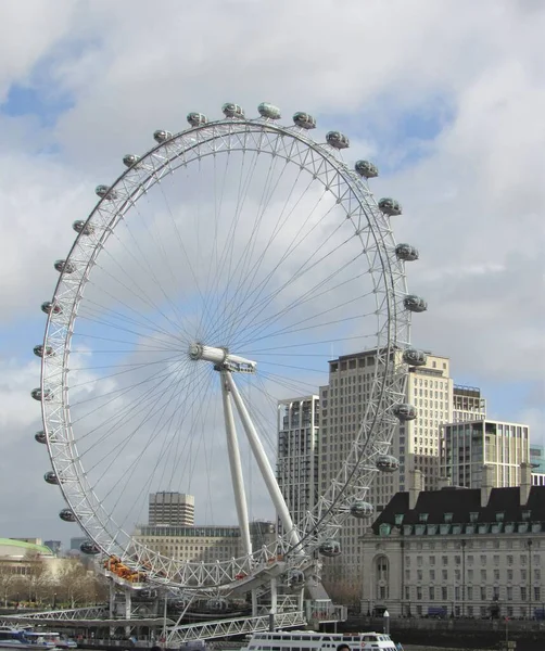 Uitzicht Het Beroemde Reuzenrad London Eye Ook Bekend Als Het — Stockfoto