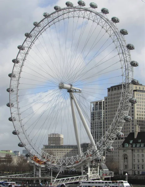 Uitzicht Het Beroemde Reuzenrad London Eye Ook Bekend Als Het — Stockfoto