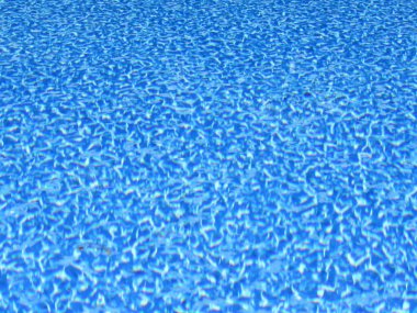 Arka planda mavi çizgili bir havuzda su yüzeyinin görüntüsü