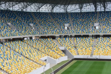 boş stadyum futbol sahası parçası