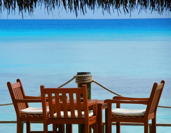 Bella Vista Sulla Laguna Turchese Con Cielo Blu Dall Isola — Foto Stock