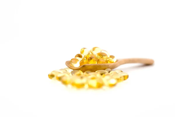 Sağlıklı vitaminler, Omega 3, izole edilmiş, beyaz bir arka planı var. Anlaşıldı.