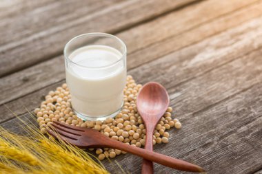 Sağlık için soya tohumları, kopyalama alanı.