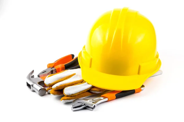 Helmet Safety Hand Tools — Stock Photo, Image